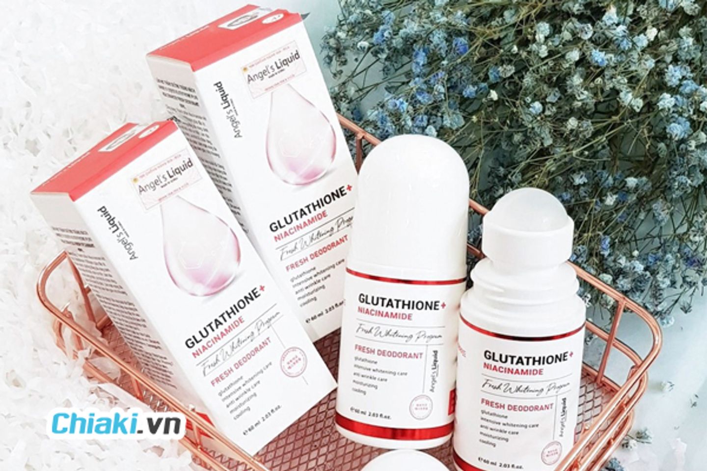 Thiết kế sản phẩm lăn khử m&ugrave;i Glutathione