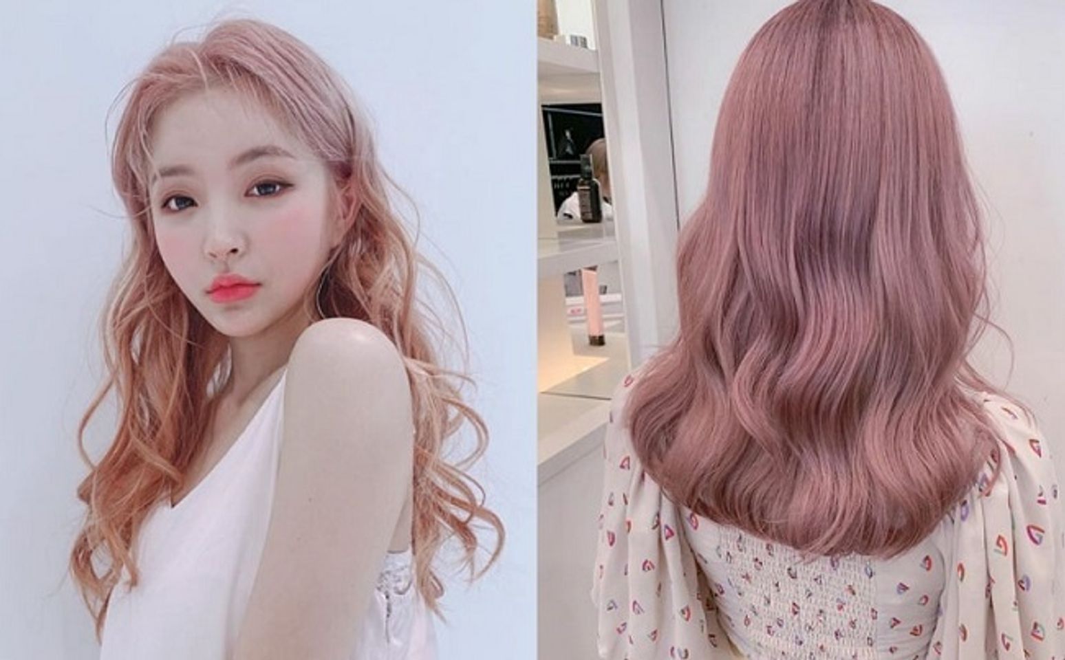 M&agrave;u t&oacute;c cho da trắng - N&acirc;u sữa pha hồng
