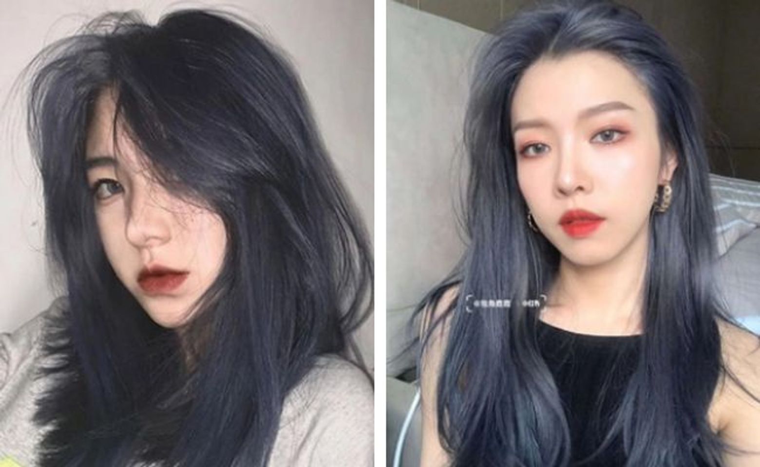 M&agrave;u t&oacute;c gi&uacute;p trắng da - Đen &aacute;nh xanh