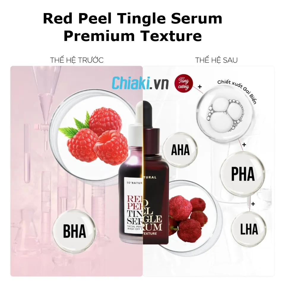 Red Peel Tingle Serum Premium với công thức cải tiến mới 