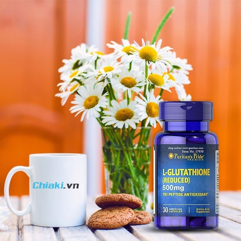 Vi&ecirc;n uống trắng da Puritan's Pride Premium L-Glutathione 500mg