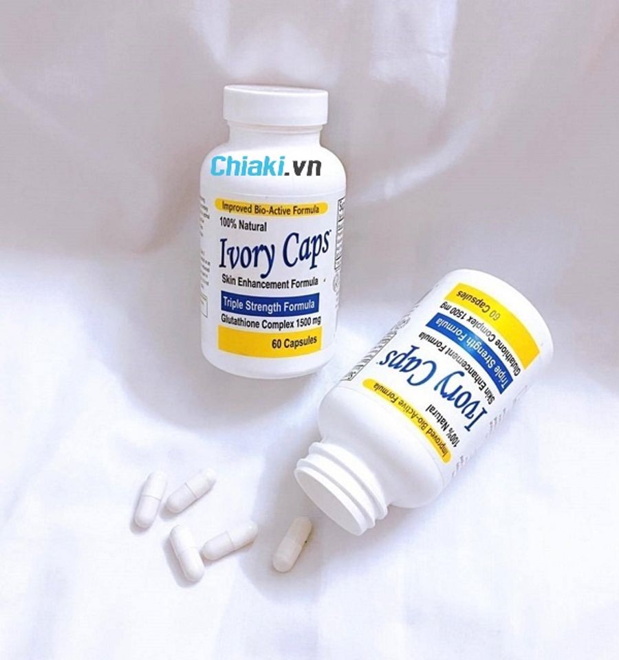 Vi&ecirc;n uống Glutathione Ivory Caps hỗ trợ trắng da