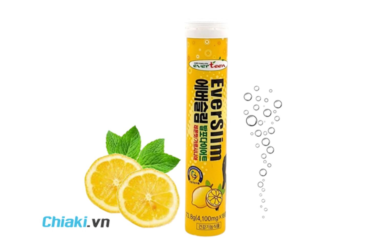Vi&ecirc;n Sủi Hỗ Trợ Giảm C&acirc;n EverSlim EverTeen Hương Chanh