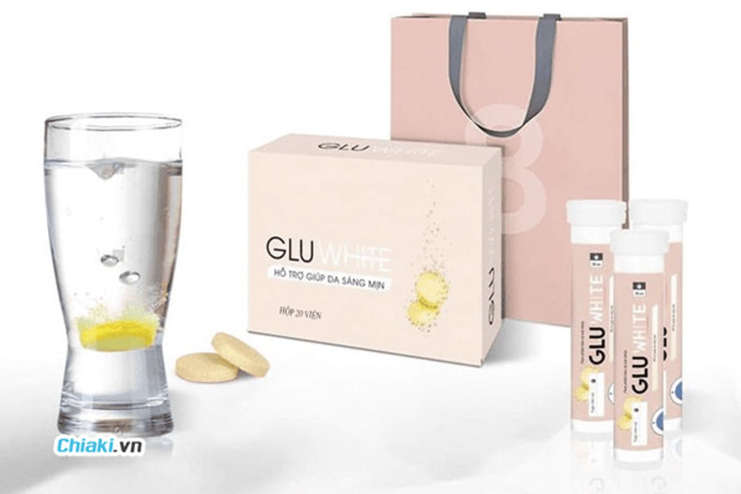 Vi&ecirc;n Sủi Gluwhite Gi&uacute;p Dưỡng Trắng Da