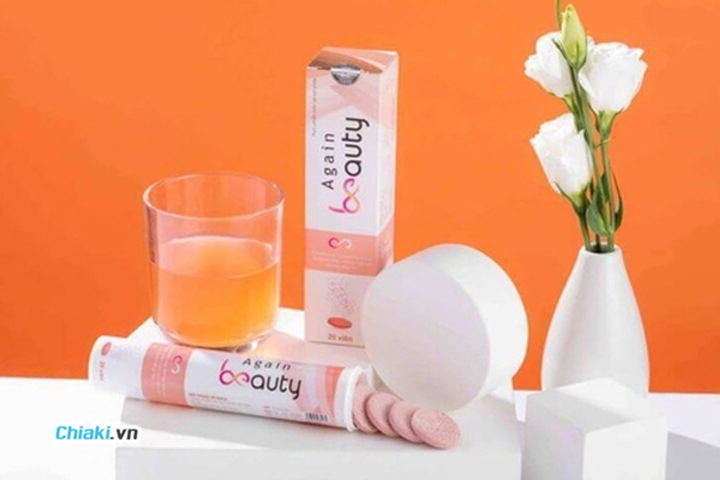Vi&ecirc;n Sủi Again Beauty Hỗ Trợ Trẻ H&oacute;a, Trắng Da