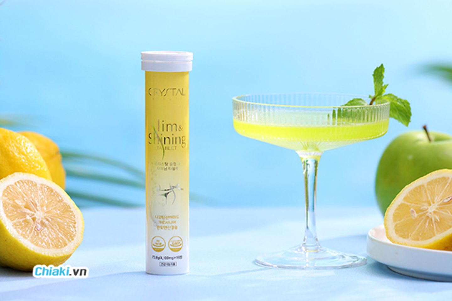 Vi&ecirc;n Sủi Giảm C&acirc;n Dưỡng Trắng Da Crystal Slim & Shining Tablets