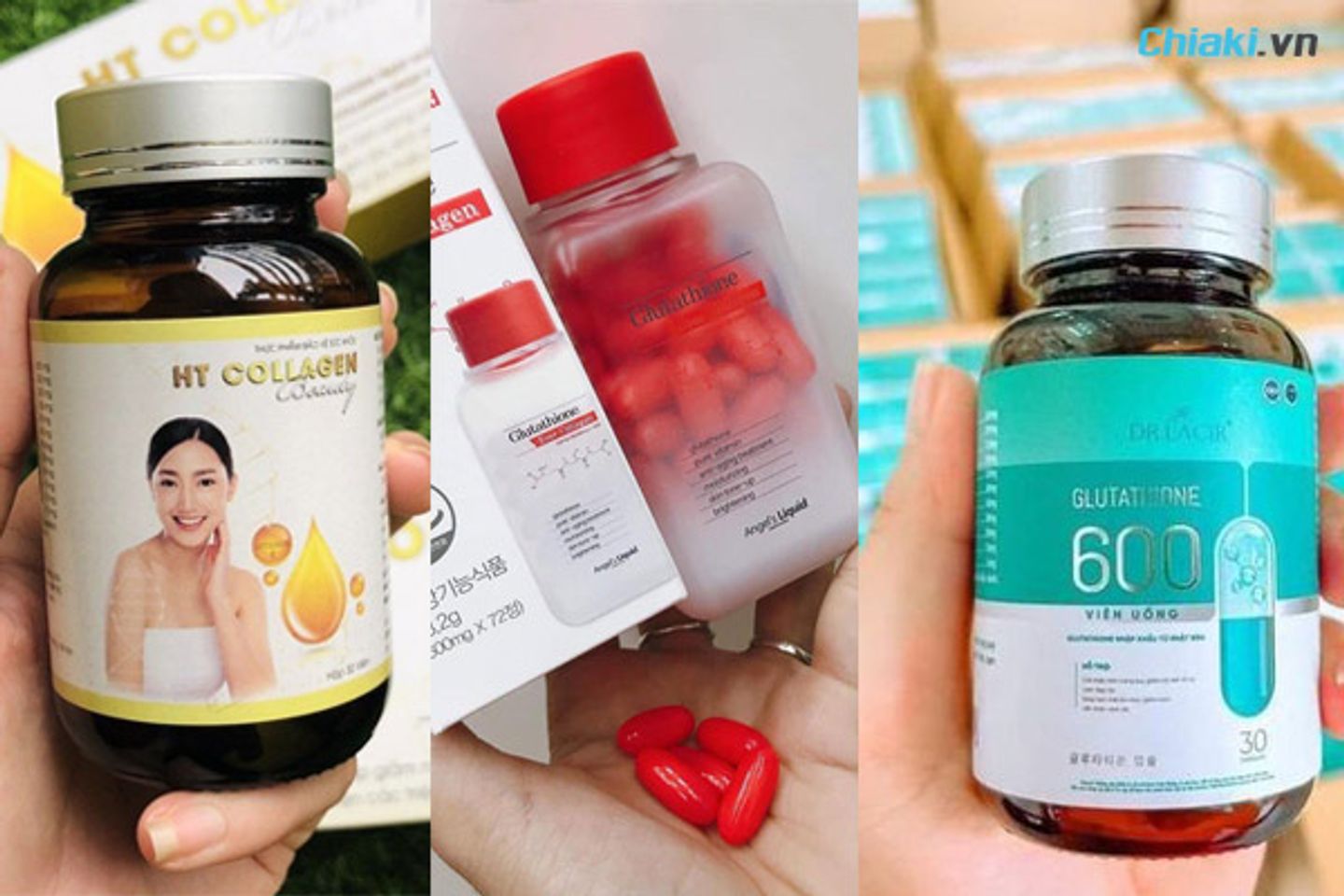 Vi&ecirc;n uống trắng da Glutathione hỗ trợ l&agrave;m trắng s&aacute;ng da từ s&acirc;u b&ecirc;n trong