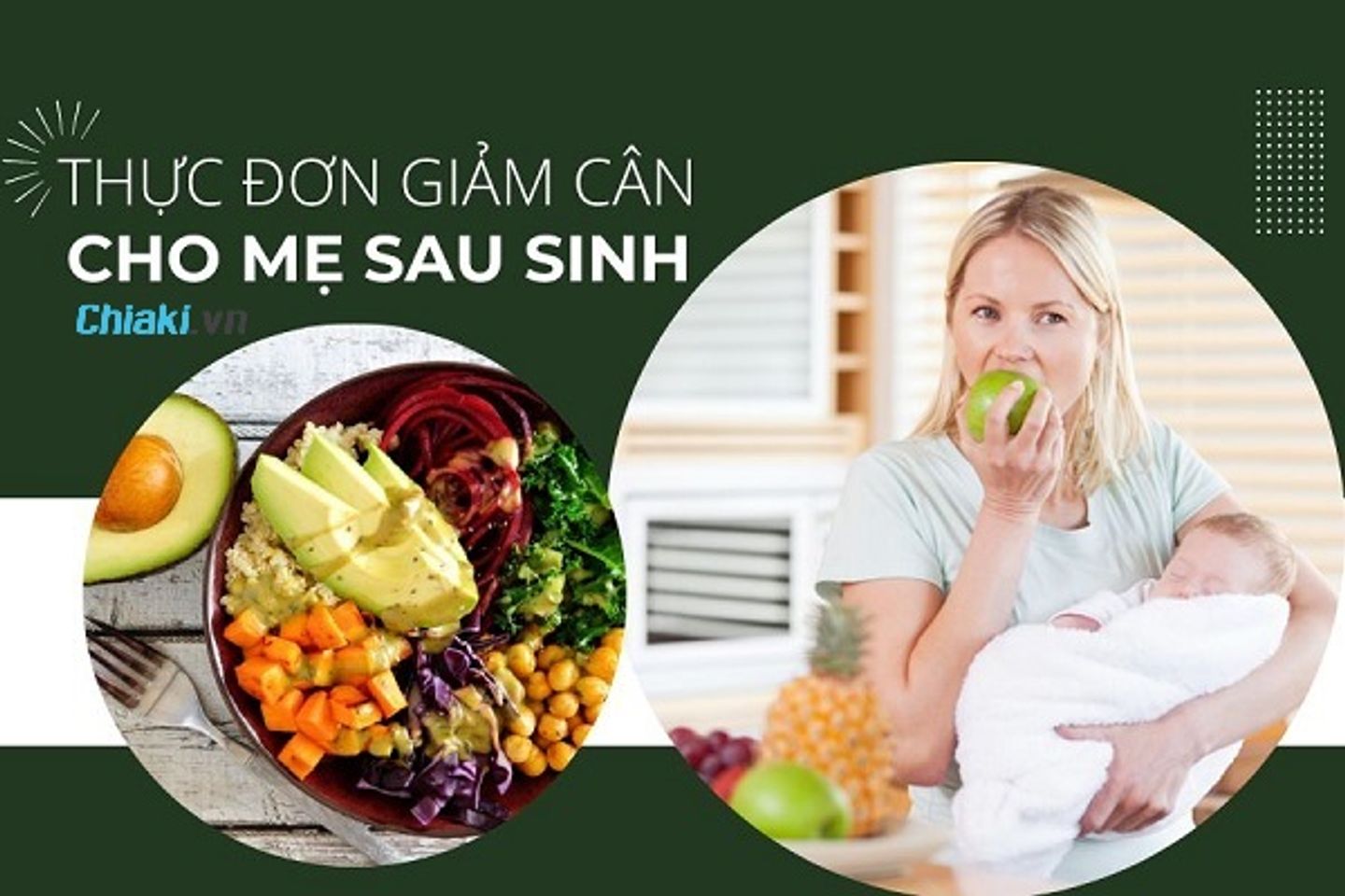 Những lưu ý thực hiện giảm cân sau sinh