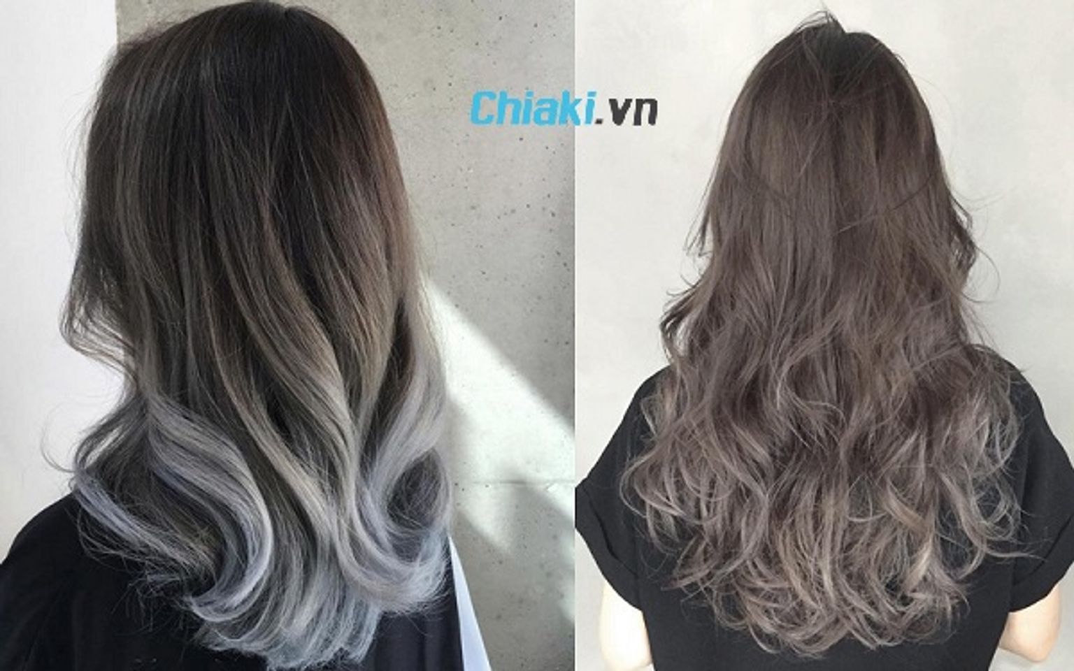 Tóc màu nâu lạnh Ombre