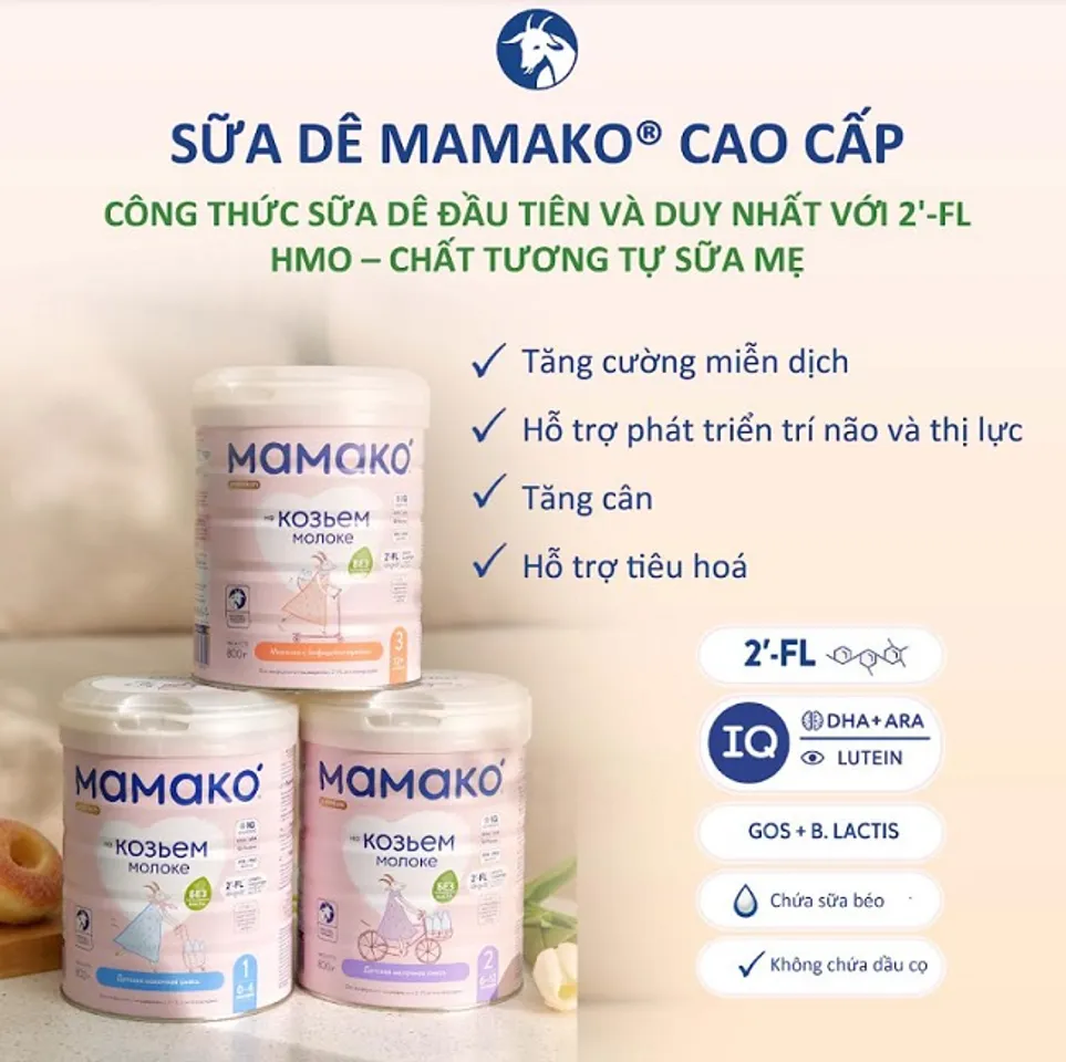Sữa dê Mamako Premium
