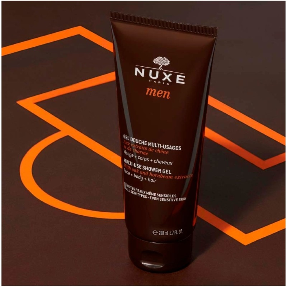 Sữa tắm gội kiêm rửa mặt cho nam Nuxe Men Multi-Use Shower Gel lành tính với mọi làn da