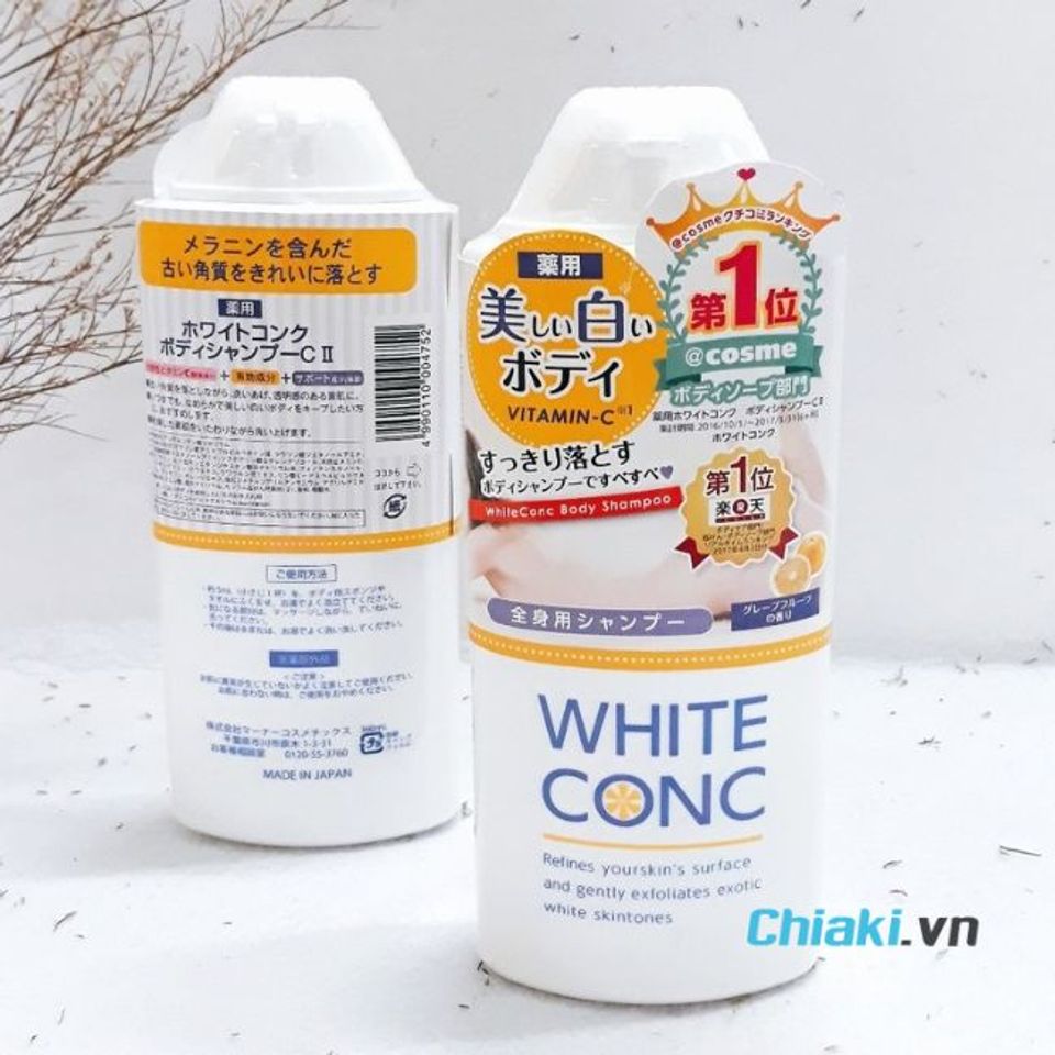 Sữa tắm trắng da cho nam của Nhật White Conc