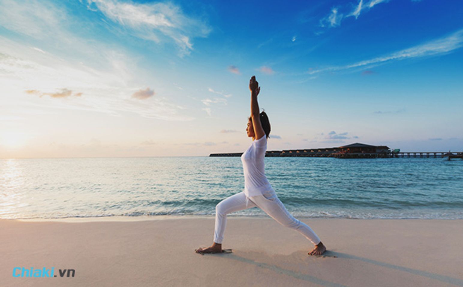 tập Yoga giảm c&acirc;n với tư thế chiến binh 1
