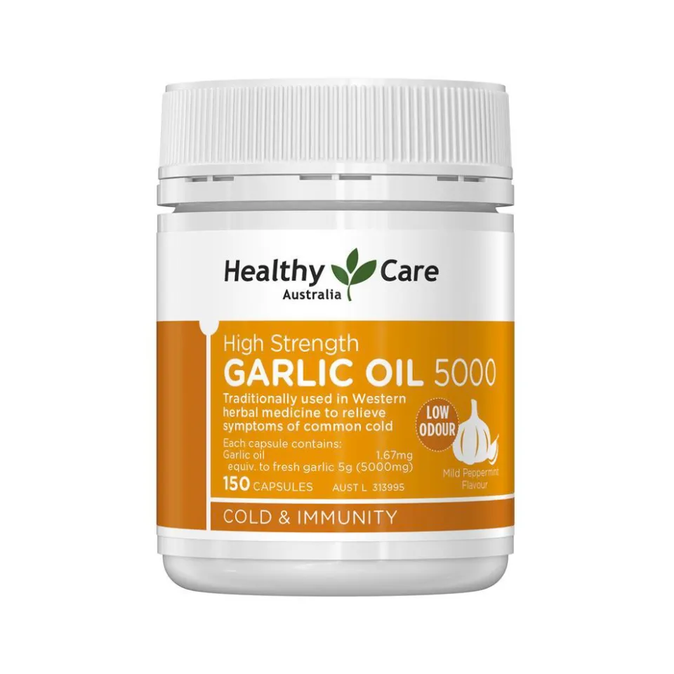 Tinh dầu tỏi Healthy Care High Strength Garlic Oil 5000mg