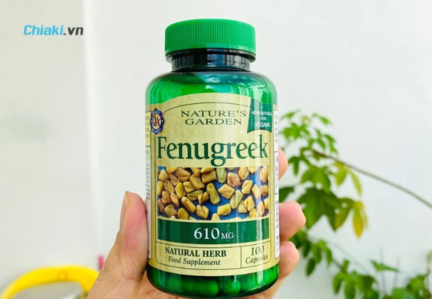 Vi&ecirc;n uống lợi sữa Fenugreek Nature&rsquo;s Garden