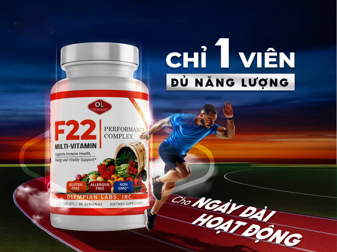 Viên uống vitamin tổng hợp Olympian Lab F22 Multi-Vitamin