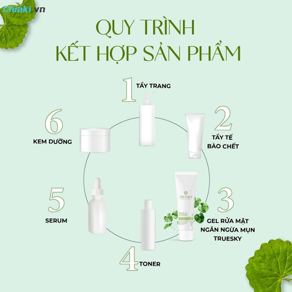 C&aacute;ch d&ugrave;ng sữa rửa mặt Truesky hiệu quả tại nh&agrave;