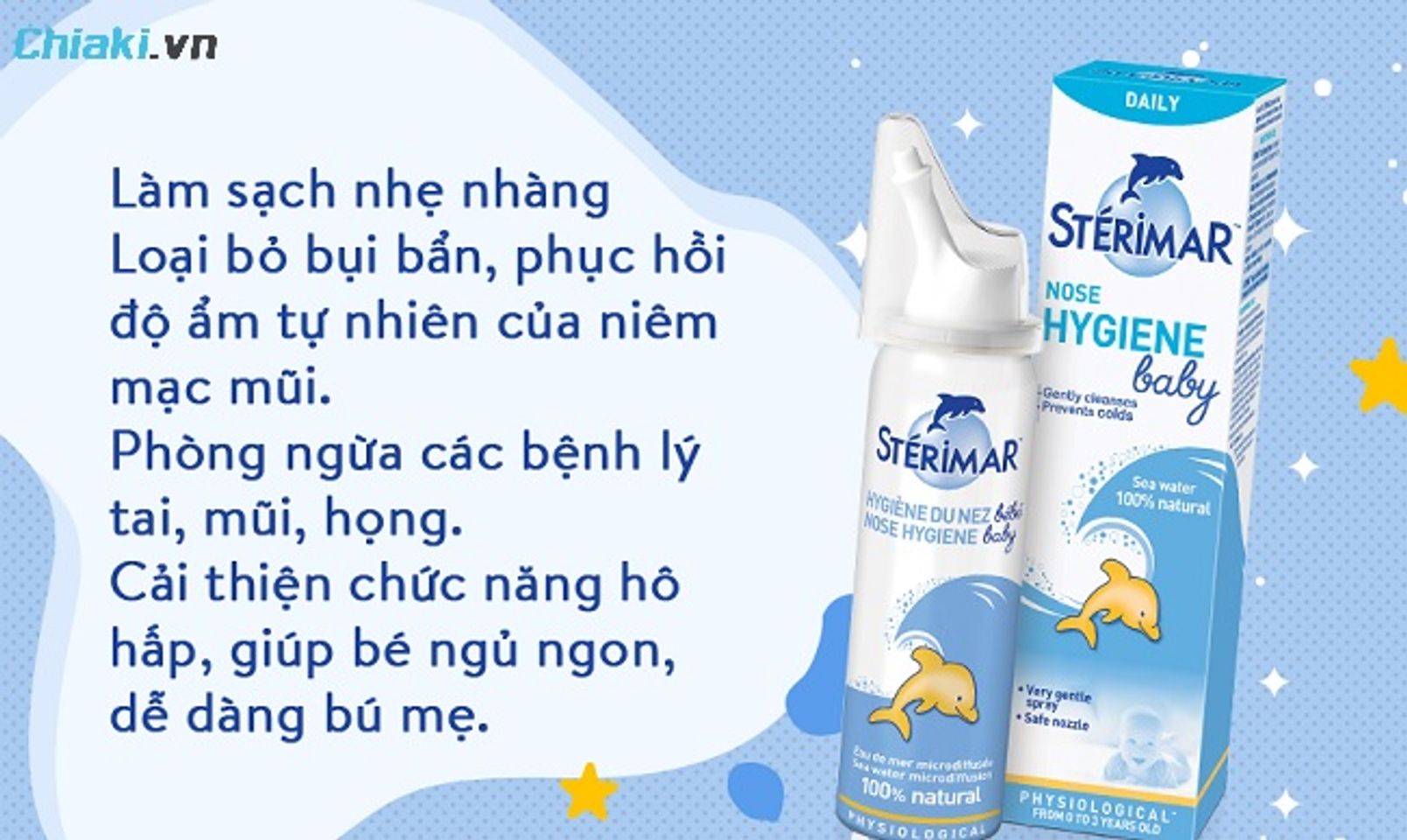 Xịt mũi c&aacute; heo v&agrave;ng Sterimar Baby thẩm thấu v&agrave;o th&agrave;nh mũi hiệu quả