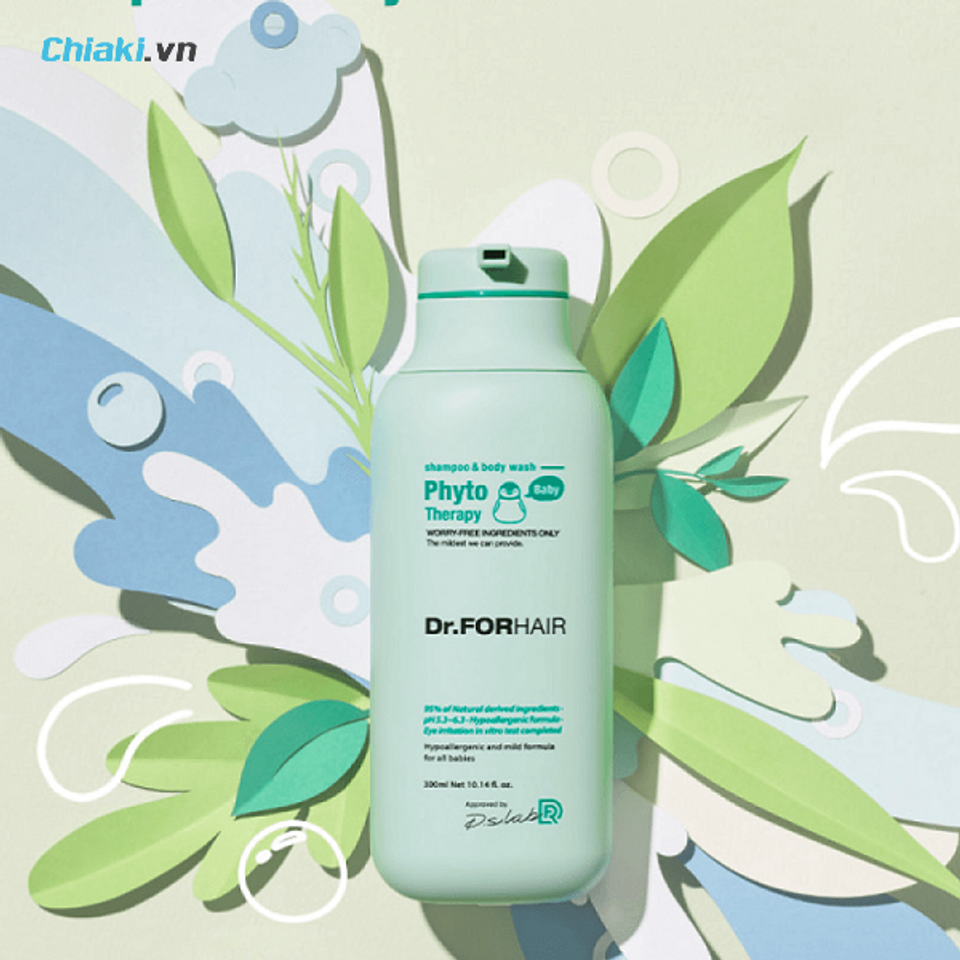 Dầu gội Dr Forhair m&agrave;u xanh Phyto Therapy Baby