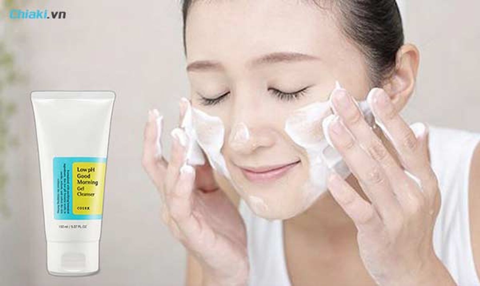 hướng dẫn c&aacute;ch sử dụng sữa rửa mặt Cosrx