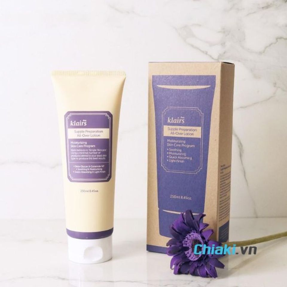 Kem dưỡng ẩm Klairs Supple Preparation All Over Lotion