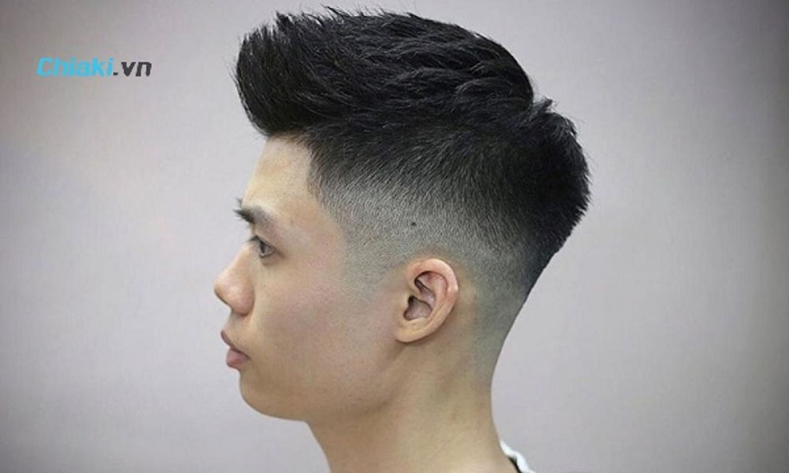 T&oacute;c Quiff ngắn chắn viền tự nhi&ecirc;n