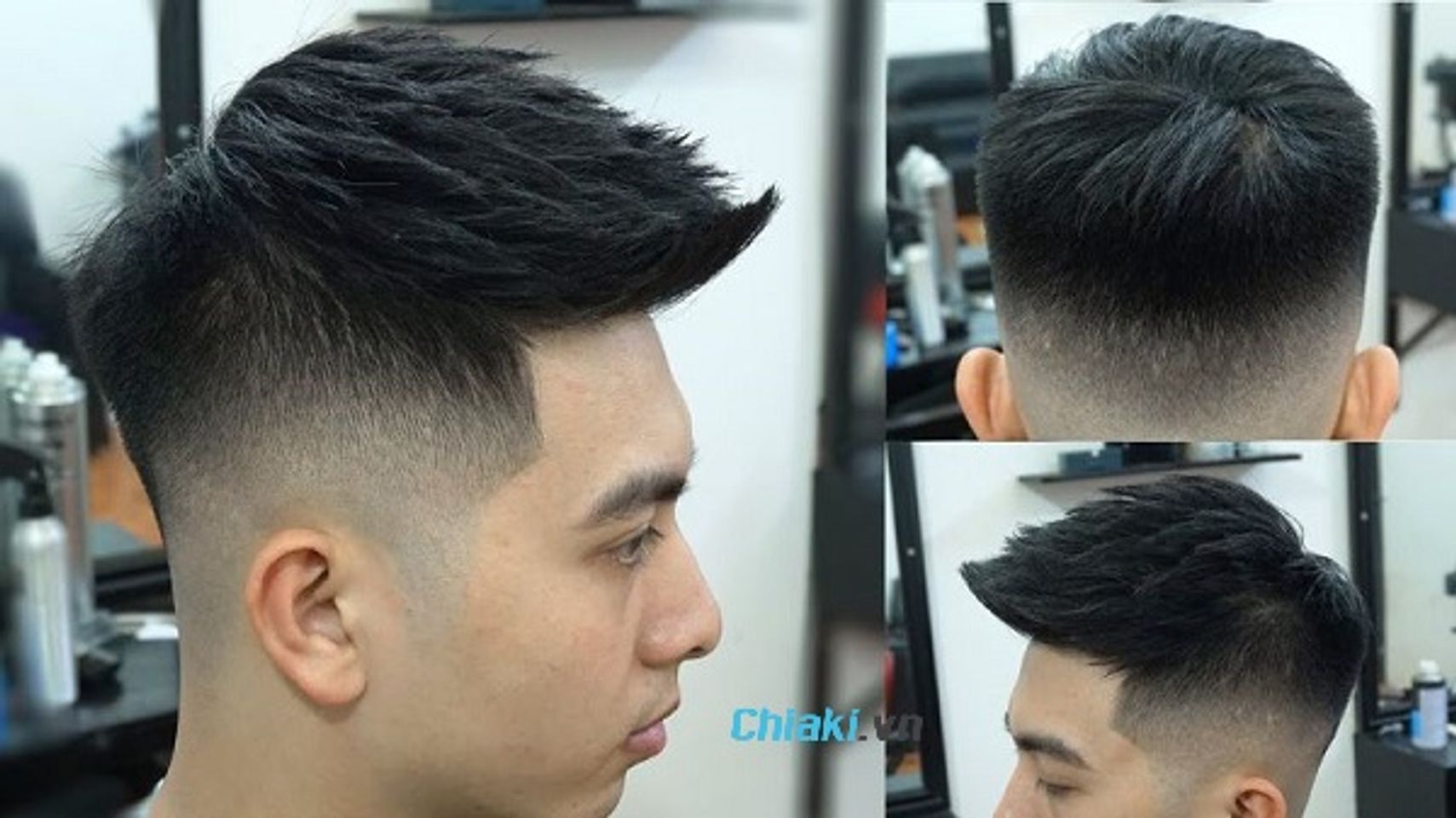 Mẫu t&oacute;c Textured short quiff