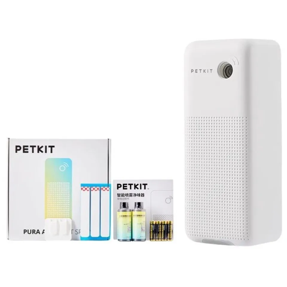 Bộ sản phẩm máy khử mùi Petkit Pura Max Smart Spay cho thú cưng