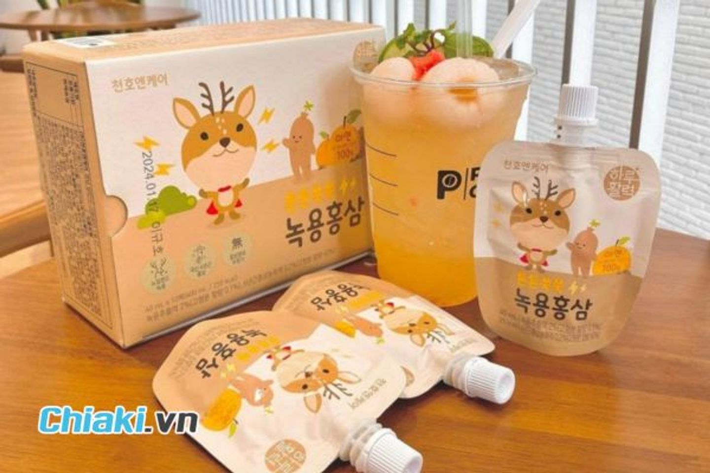 Hồng s&acirc;m chunho H&agrave;n Quốc cho b&eacute; Ncare