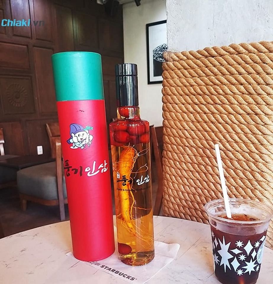 Rượu s&acirc;m t&aacute;o đỏ H&agrave;n Quốc