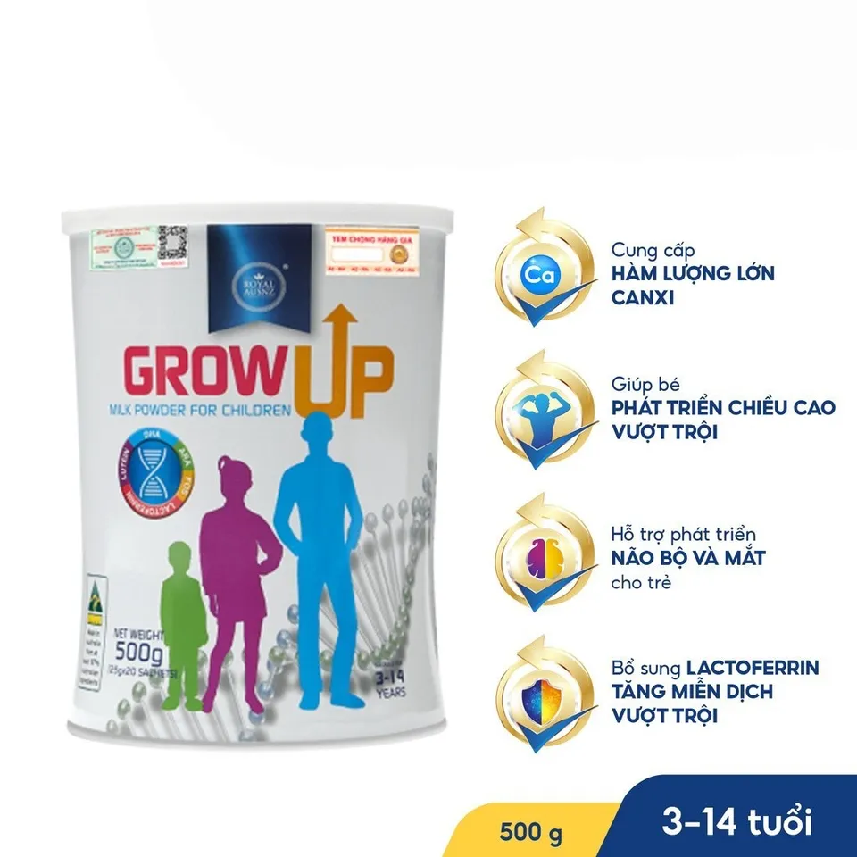 Sữa Grow Up Milk Powder for Children (500g) chính hãng