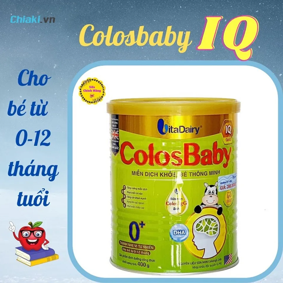 Sữa non Colosbaby mang đến con trẻ sơ sinh IQ Gold 0+