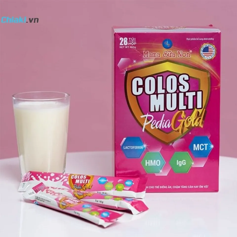Review sữa non mang đến con trẻ sơ sinh Colosmulti Pedia Gold