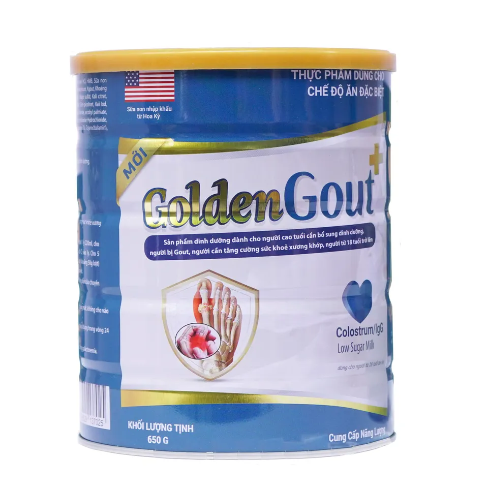 Sữa Golden Gout hỗ trợ hạ và ổn định Axit Uric