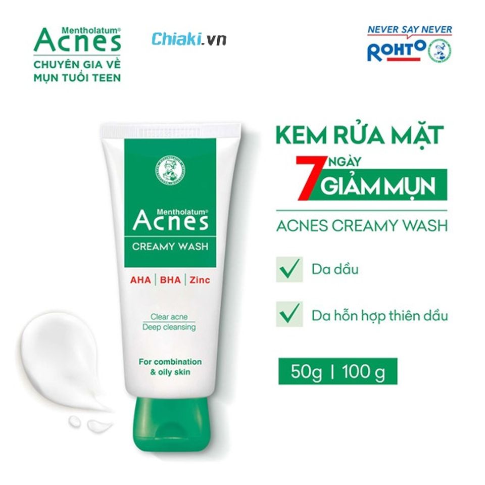 Sữa rửa mặt Acnes Creamy Wash
