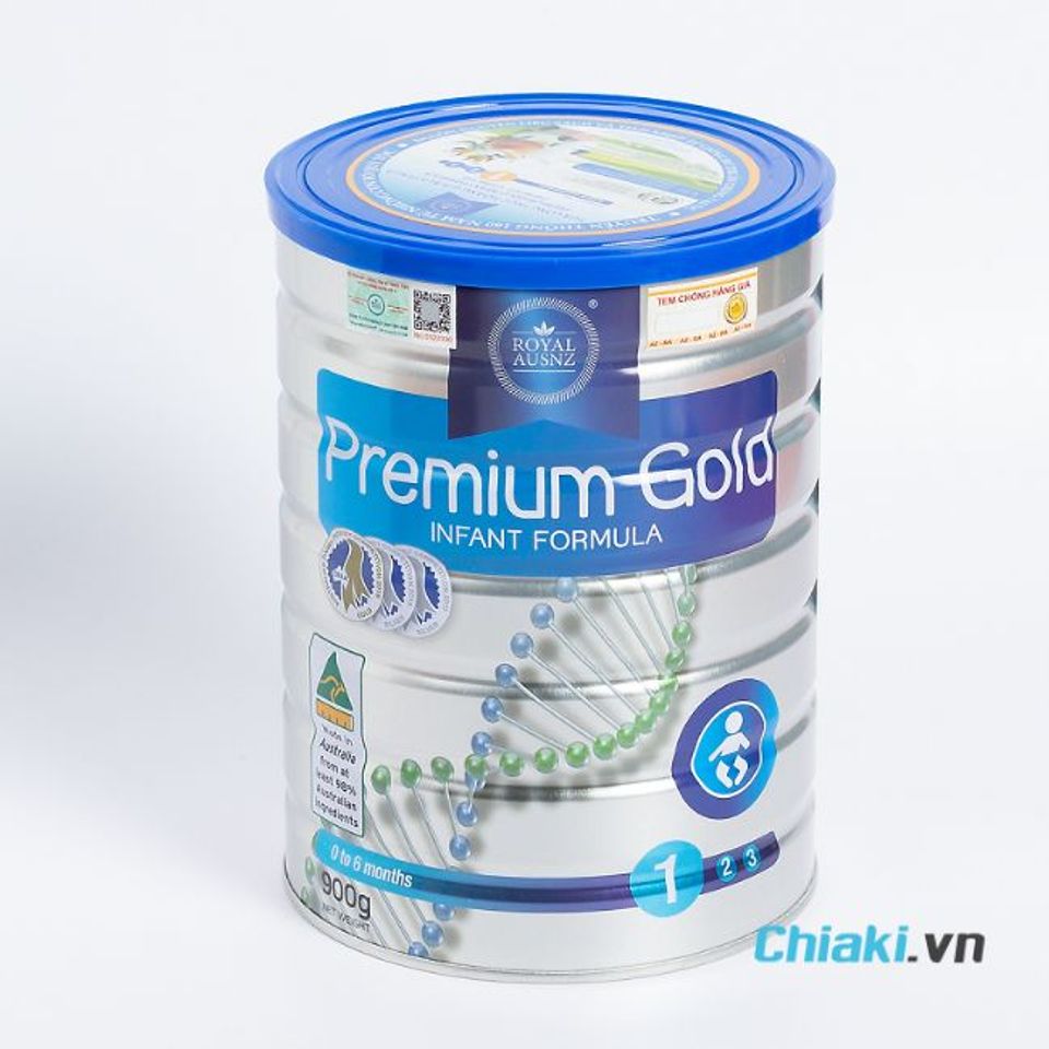 Sữa tăng c&acirc;n cho b&eacute; 0-6 th&aacute;ng Royal Ausnz Premium Gold 1