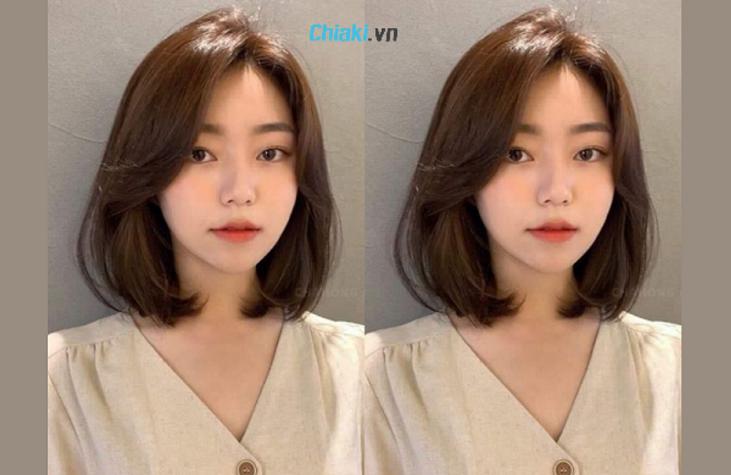 Cắt t&oacute;c t&eacute;m nữ ngang vai