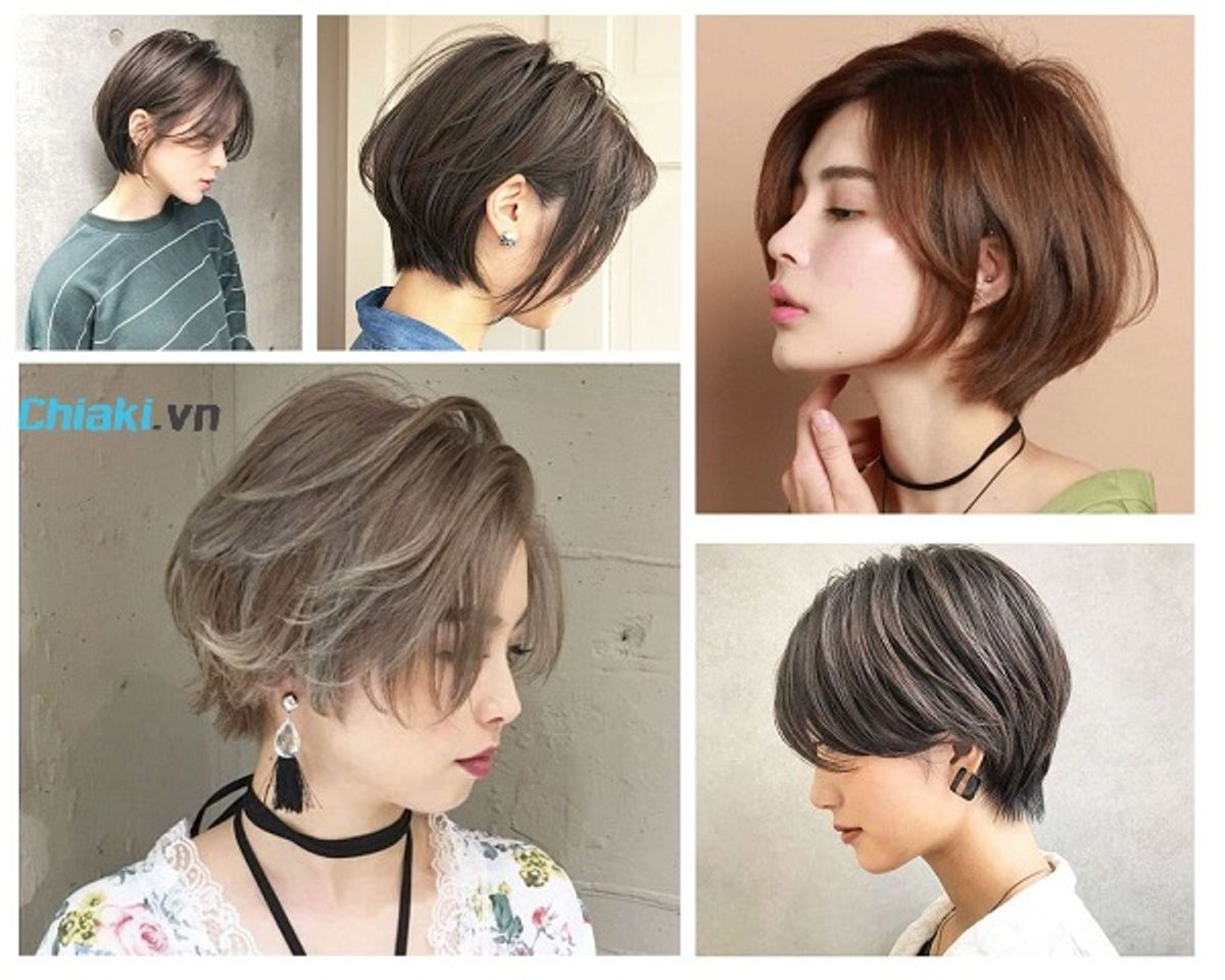 T&oacute;c ngắn t&eacute;m uốn phồng