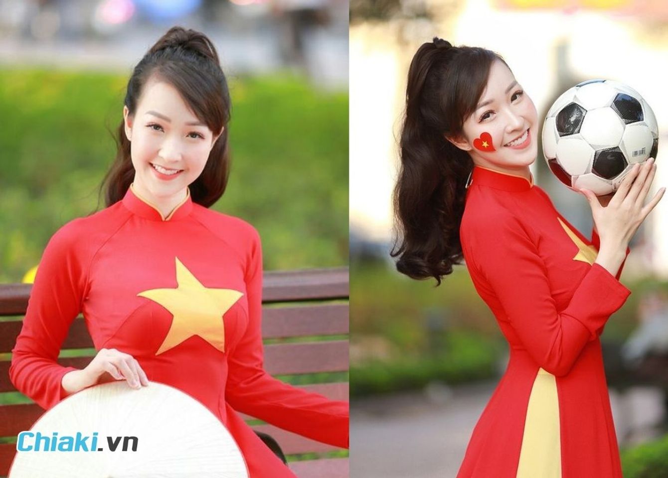 Kiểu t&oacute;c mặc &aacute;o d&agrave;i buộc đu&ocirc;i ngựa