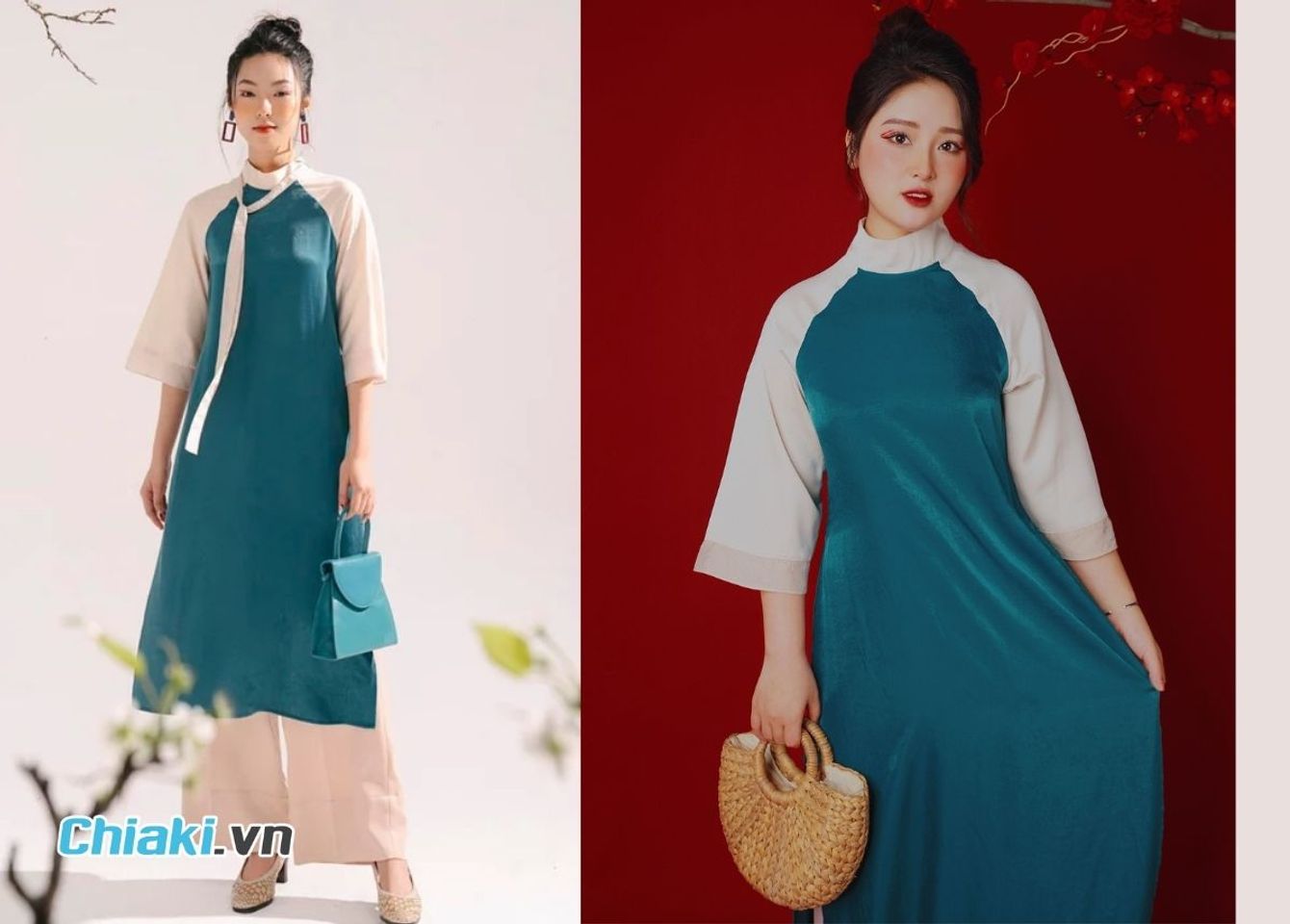 Kiểu t&oacute;c mặc &aacute;o d&agrave;i b&uacute;i củ tỏi đ&aacute;ng y&ecirc;u
