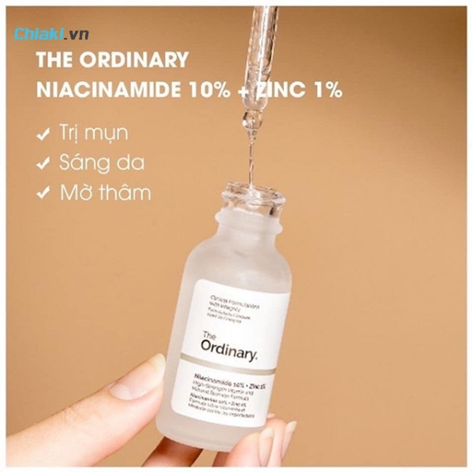 Tinh chất trị th&acirc;m mụn The Ordinary Niacinamide 10% + Zinc 1%