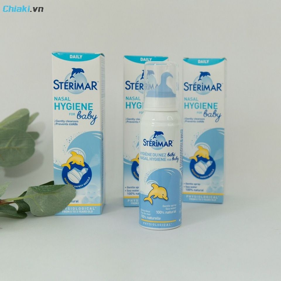 Xịt mũi c&aacute; heo v&agrave;ng Sterimar Baby