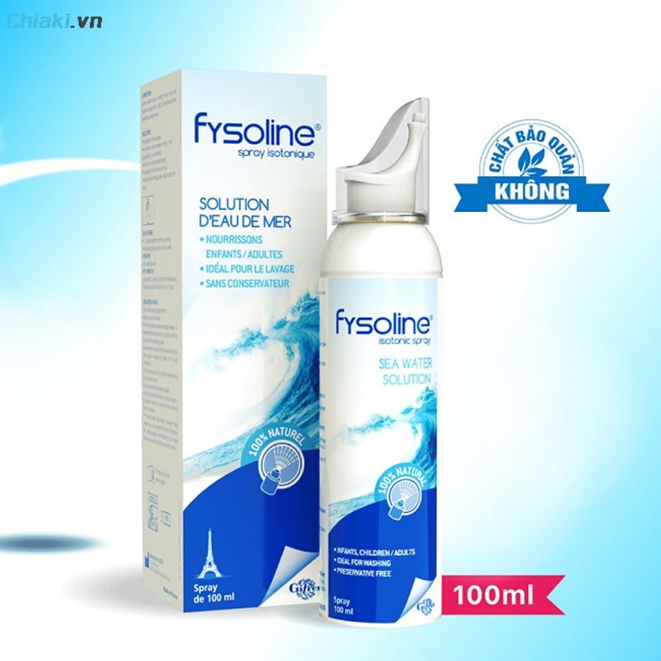 Xịt nước muối biển s&acirc;u Fysoline Xanh