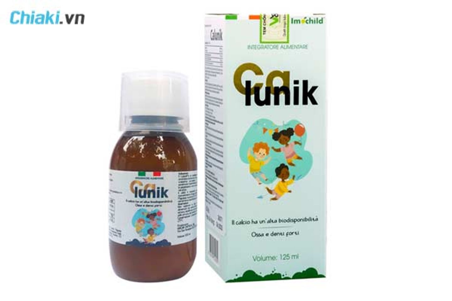 Canxi sinh học Calunik, canxi sinh học cho b&eacute;