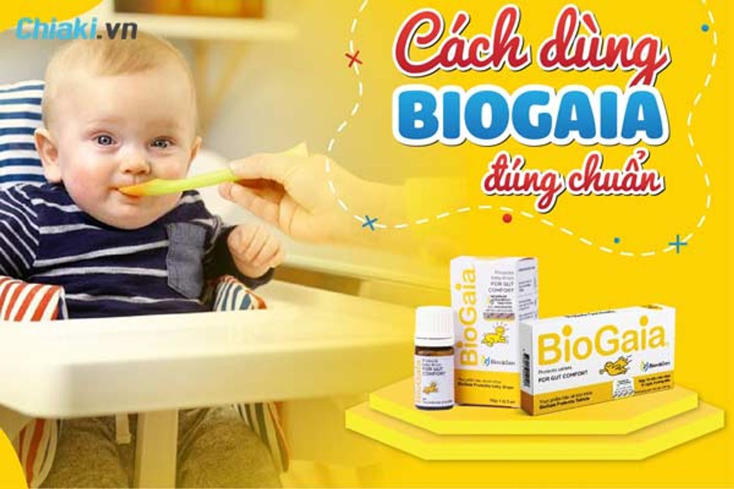C&aacute;ch sử dụng Biogaia cho trẻ sơ sinh