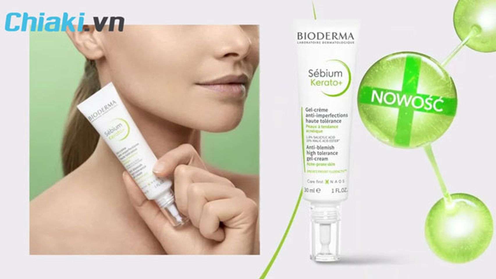 Kem dưỡng Bioderma xanh Kerato