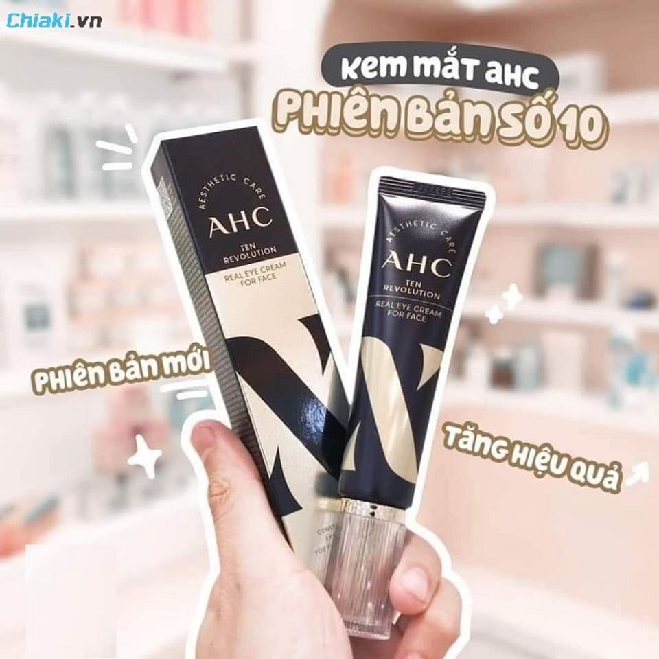Kem mắt AHC đen Revolution Real Eye Cream For Face phi&ecirc;n bản mới