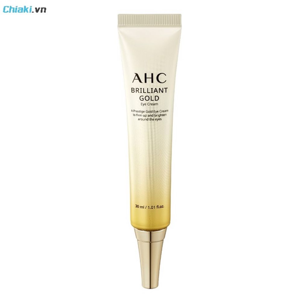 Kem mắt AHC v&agrave;ng Brilliant Gold Eye Cream gi&uacute;p l&agrave;m s&aacute;ng v&ugrave;ng da mắt