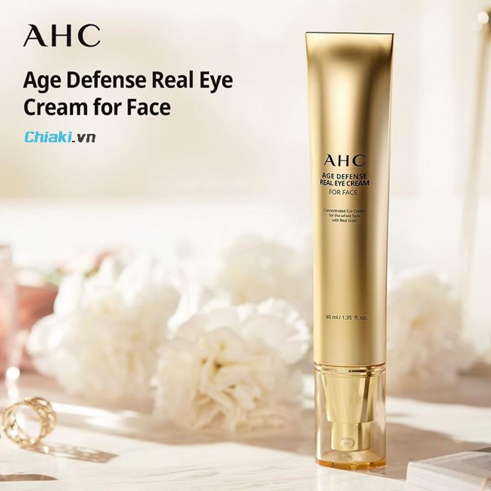 Kem mắt chống l&atilde;o h&oacute;a AHC Age Defense Real Eye Cream For Face chống l&atilde;o h&oacute;a cho mặt v&agrave; mắt