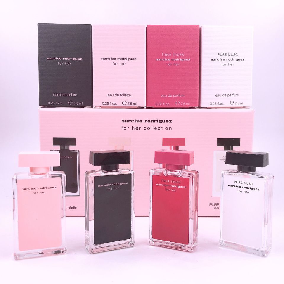 Set Nước Hoa Mni Narciso Rodriguez For Her Collection 4pcs